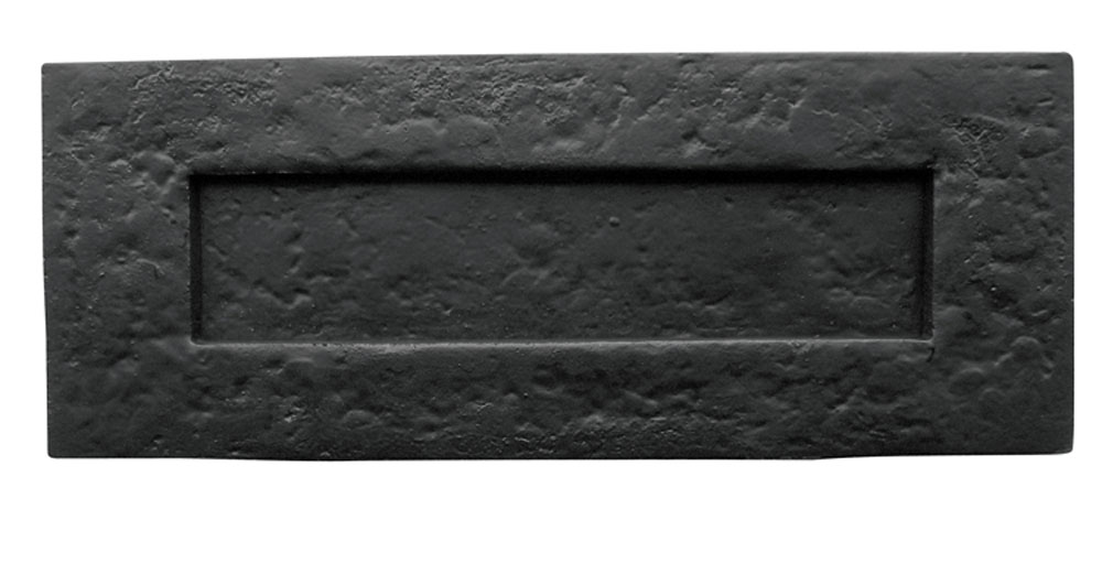 Plain Black Antique Letterplate